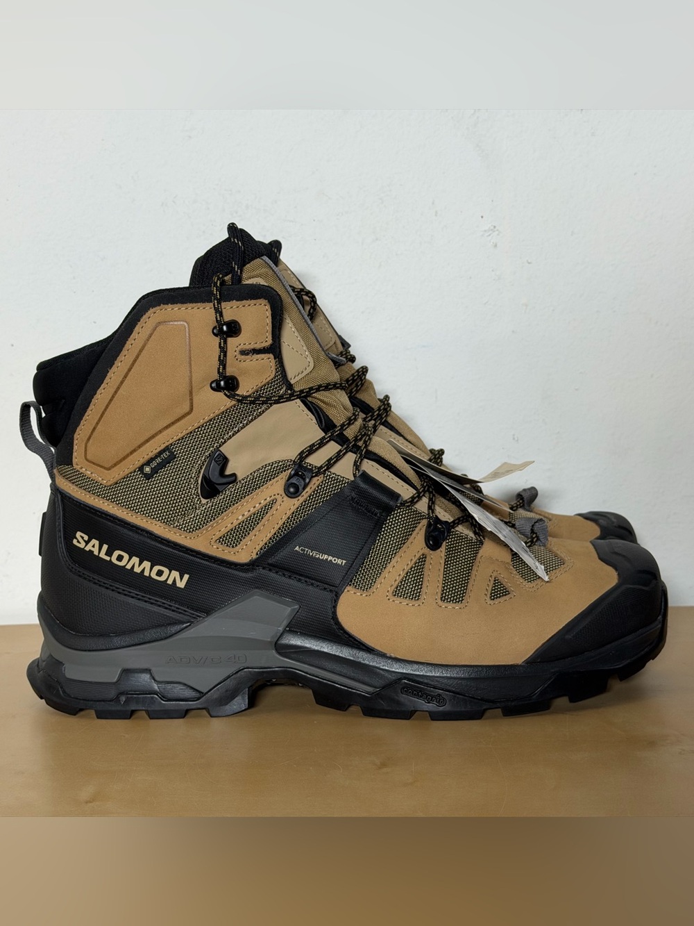 Salomon Quest 4 GTX Gore-Tex Hiking Boots Brown Waterproof 477499 Mens Sz 13 NWT